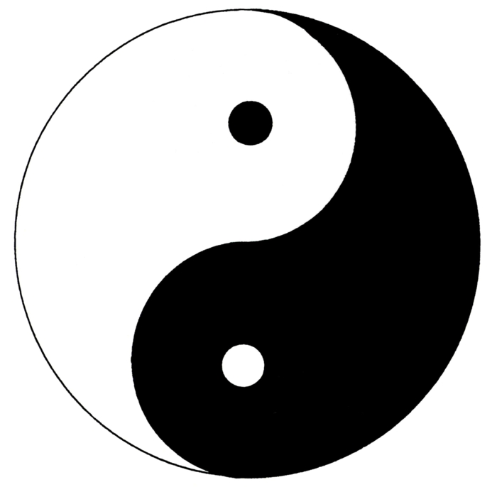 yin yang-symboli tarkoittaa kokonaisuutta