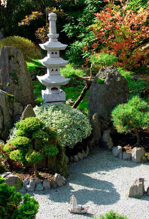 Zen-tuinplant Japanse planten groen