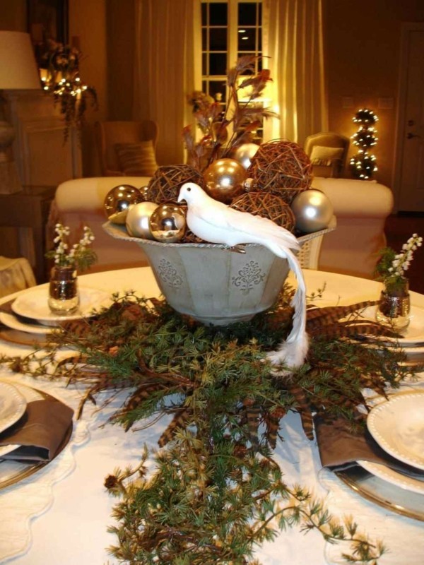 桌子的焦点dIY圣诞节装饰