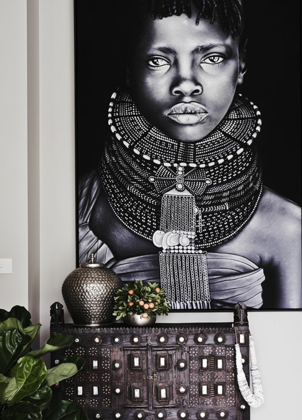 Afrique décoration inspiration décoration murale idées femme africaine
