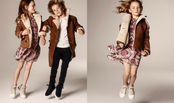 tendințele actuale de moda pentru copii de moda de iarna haina de moda Burberry