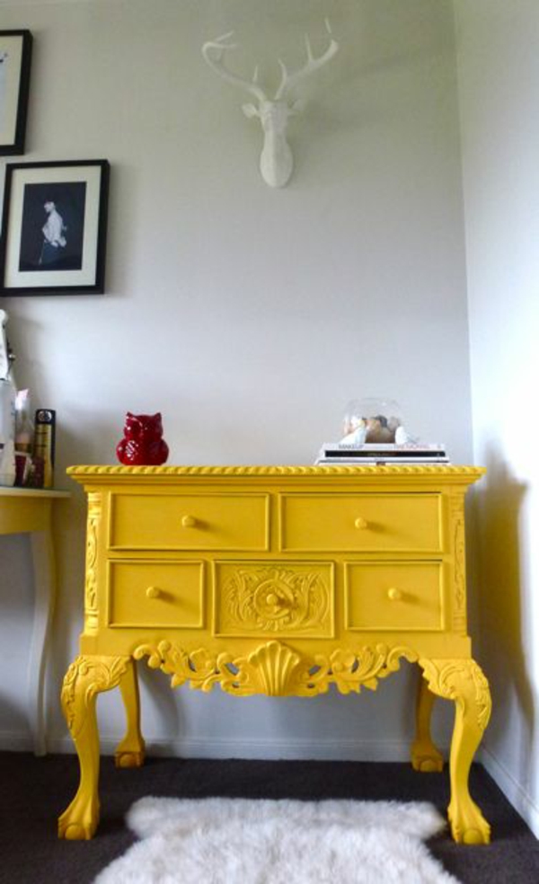 vieux meubles redesign bois raboteuse restaurer jaune