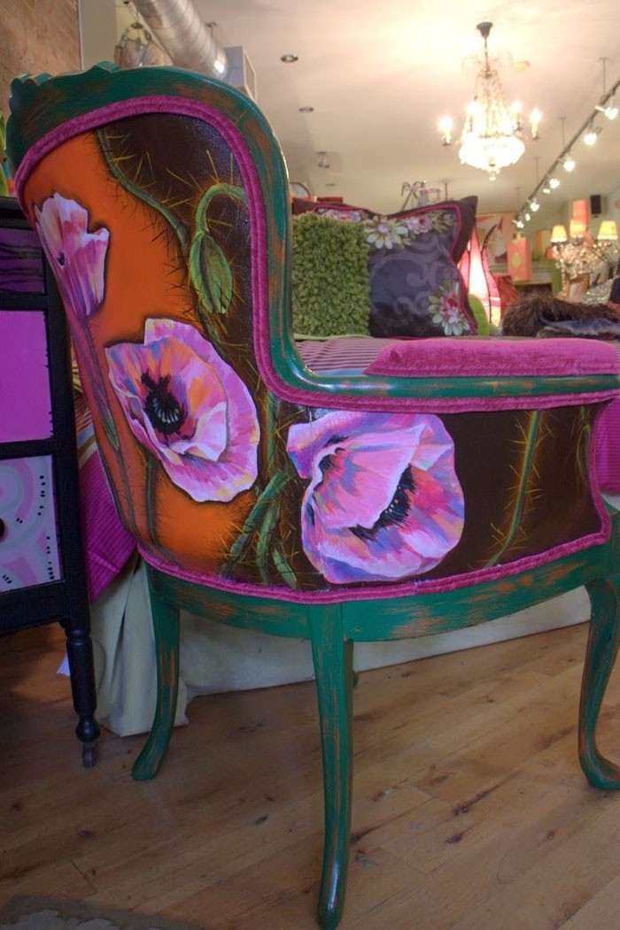 vieilles chaises décorer vieux meubles épices upcycling idées bricolage idées déco idées artisanat idées 13