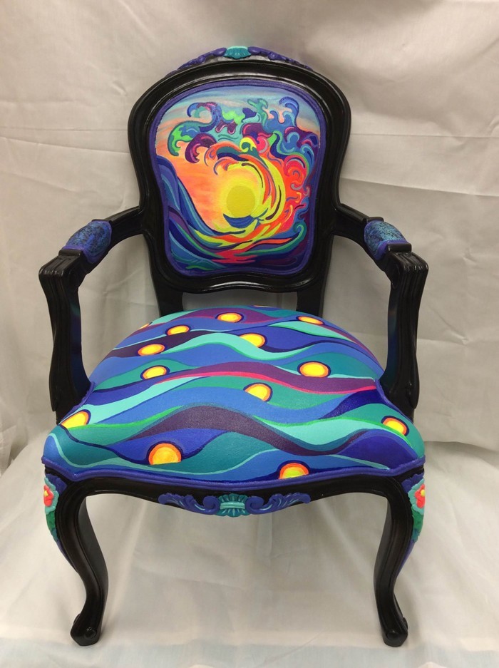 vieilles chaises décorer vieux meubles épices upcycling idées diy idées déco idées artisanat idées 31
