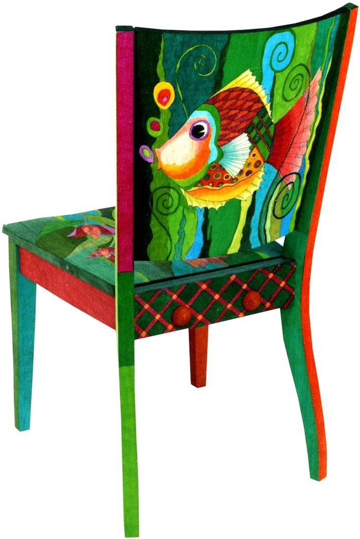vieilles chaises décorer vieux meubles épices upcycling idées bricolage idées déco idées artisanat idées 34