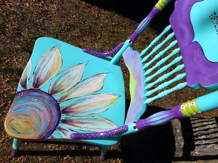 vieilles chaises décorer vieux meubles épices upcycling idées bricolage idées déco idées artisanat idées 35