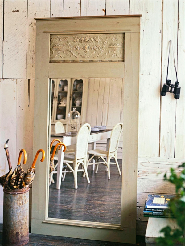 oude deuren recycleren doe-het-zelf meubels deco spiegel