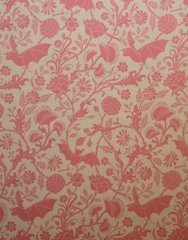 old rose wall paint woonkamer klassieke vintage patroon