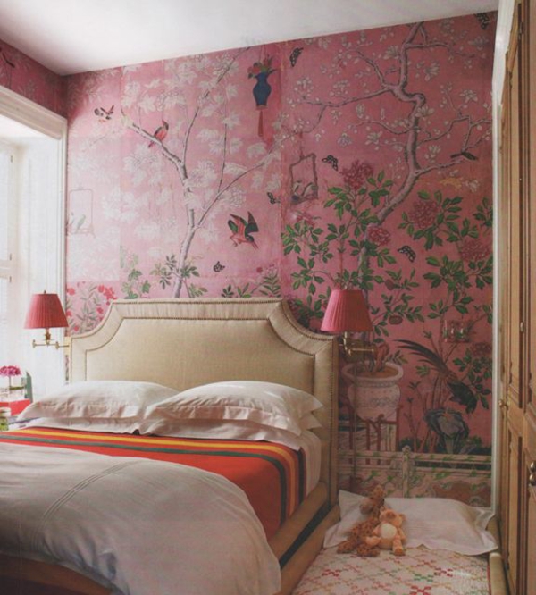 mur peinture salon classique modèle de mur chambre vintage
