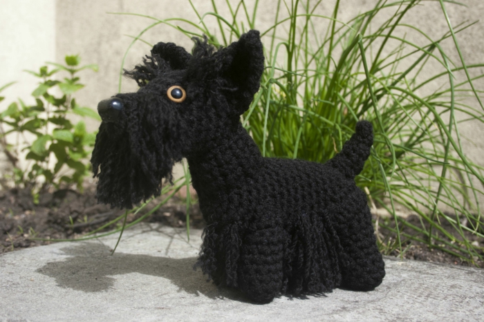 amigurumi crochet perro negro escocés terrier diy ideas hermosas deco ideas