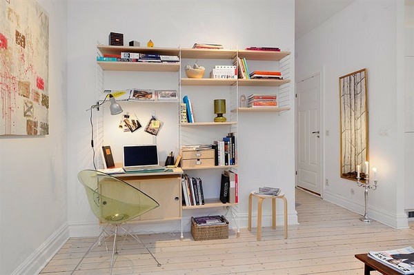 apartamento-pequeña mesa-escandinava-idea-diseño-interior