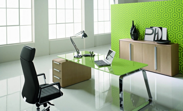 werkkamer mode feng shui kantoor kantoormeubilair houten kleuren