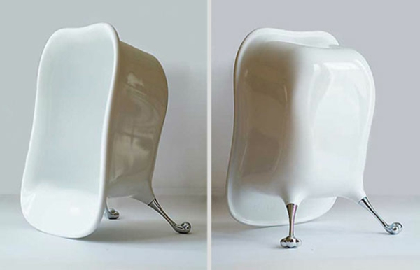 Kunst creatief ontwerp stoelen badkuip