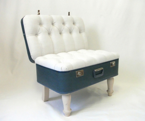 Ideer kunstverk design stoler koffert modell