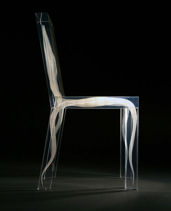 kunstwerken creatief ontwerp stoelen spookmodel