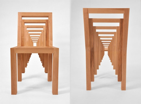 Umělecká díla Kreativní design Židle Puzzle Model