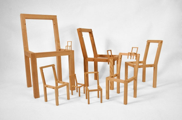 Umělecká díla Tvůrčí návrhářské židle Puzzle Model