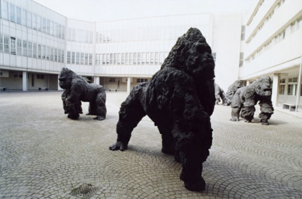 kunstverk kunst skulpturer gorillaer