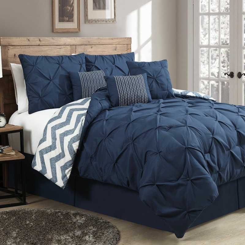 花式床上用品蓝色冬季床上用品人字形花纹