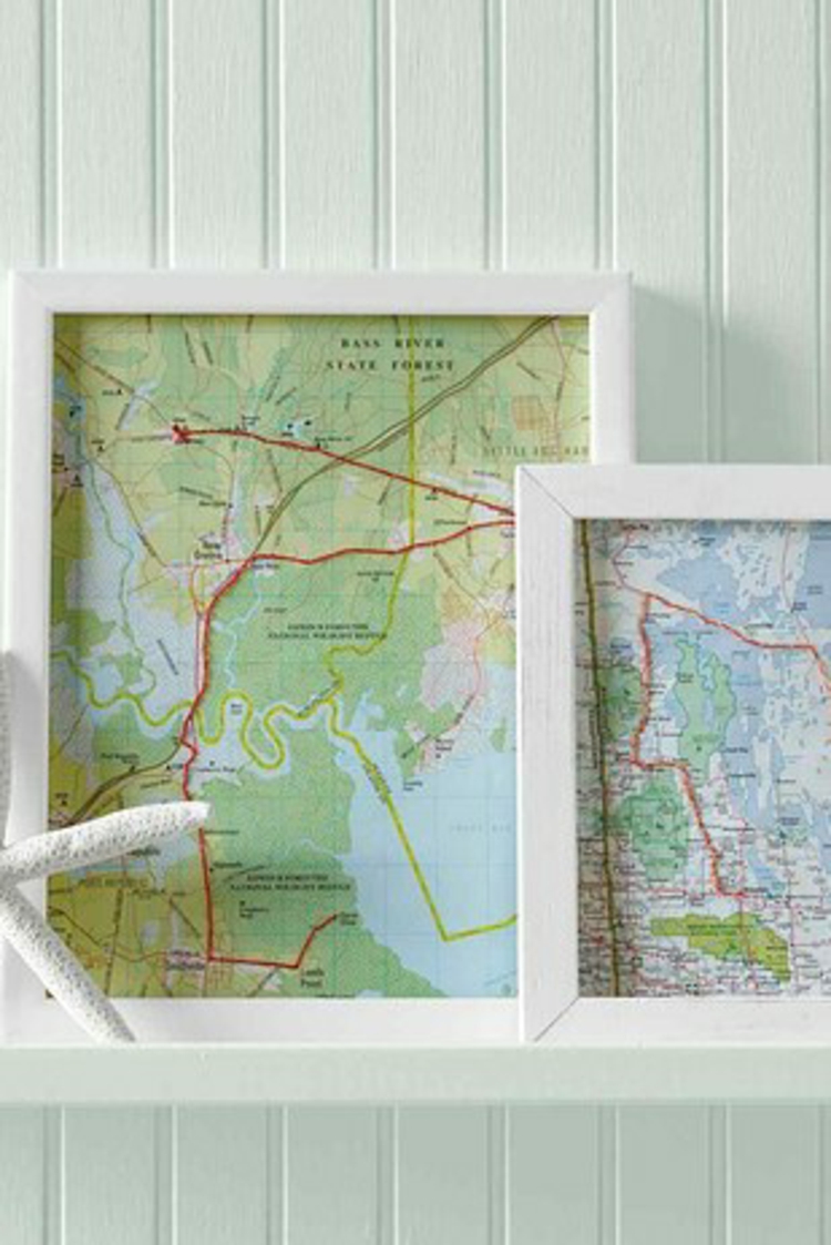 фантазия подарък идеи DIY подаръци с карта и рамката на картината