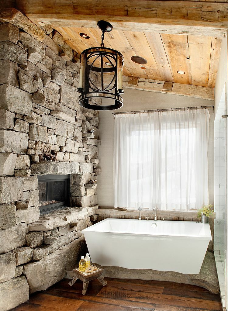 花式浴室家具仿古石墙浴室家具