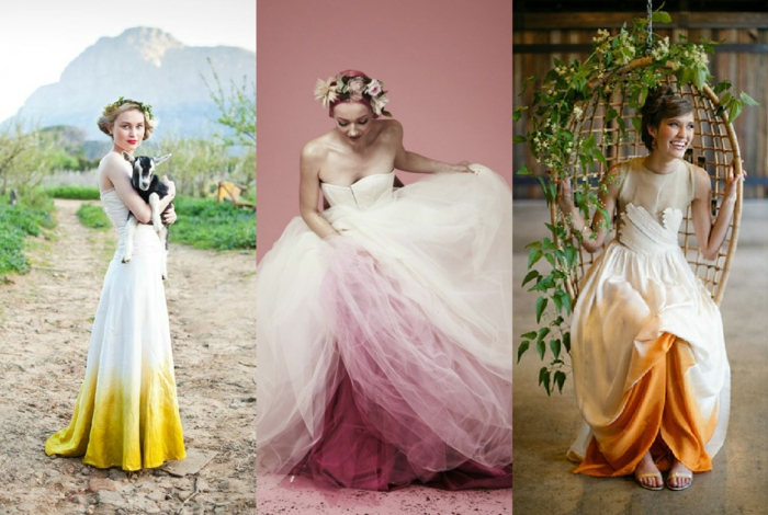 луксозни булчински рокли ombre стил сватбени рокли туул природа