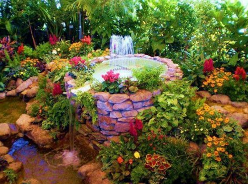 Fontaine de décoration originale de jardin