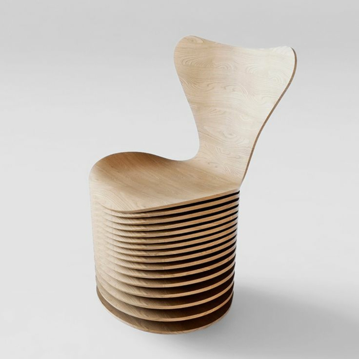 sofisticados muebles genuinos muebles de madera sillas de diseño