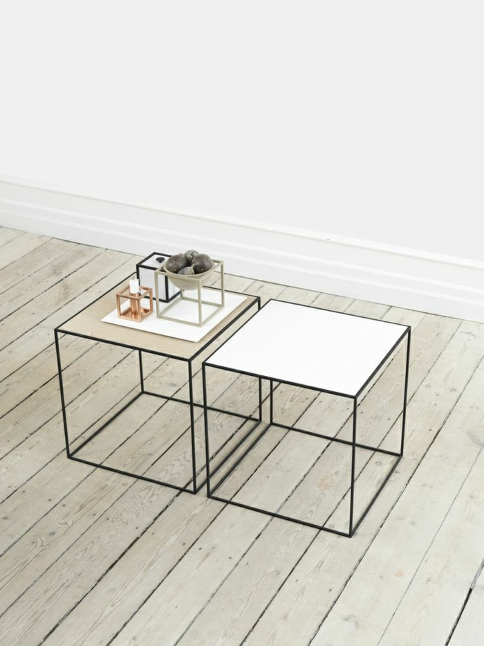 muebles de lujo mesas de diseño escandinavo brillante