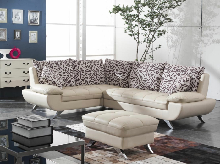 πολυτελή καναπέδες μπεζ καναπέ όμορφη ρίξτε μαξιλάρι μεγάλο σαλόνι καθιστικό