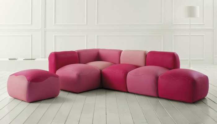 πολυτελή καναπέδες ροζ μοντέρνο σχεδιασμό