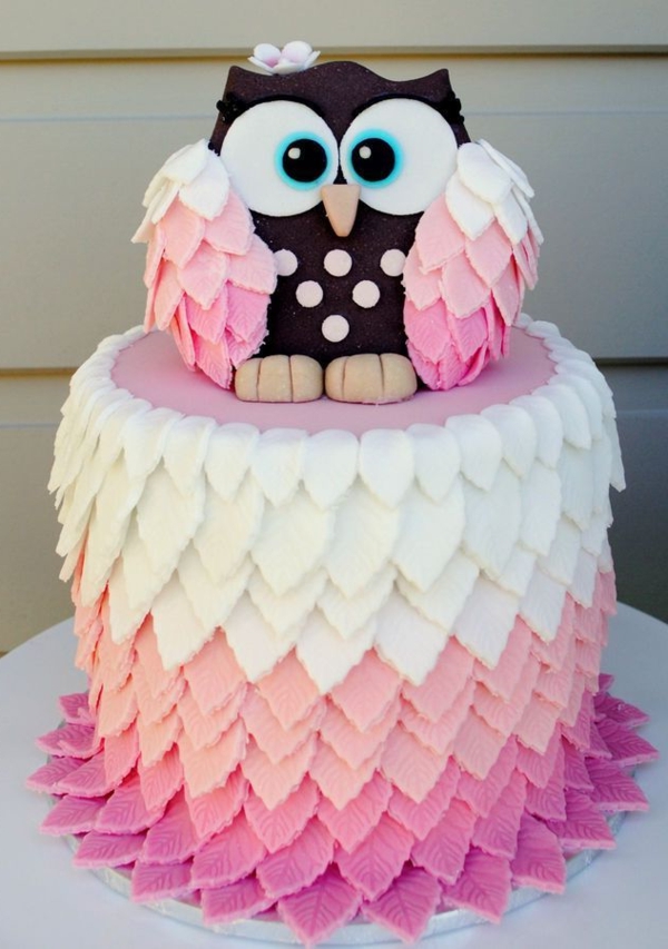 fancy pies owl design pinks