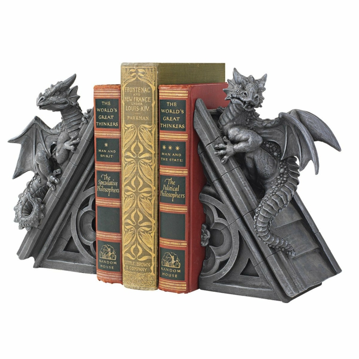 serre-livres figures de dragon