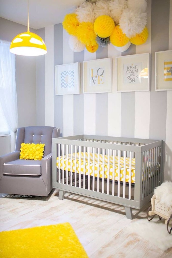 conjunto de cuarto de niños de diseño de cuarto de bebé que brilla intensamente