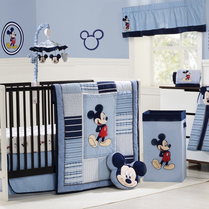 habitación de bebé habitación de bebé set de bebé mickey mouse