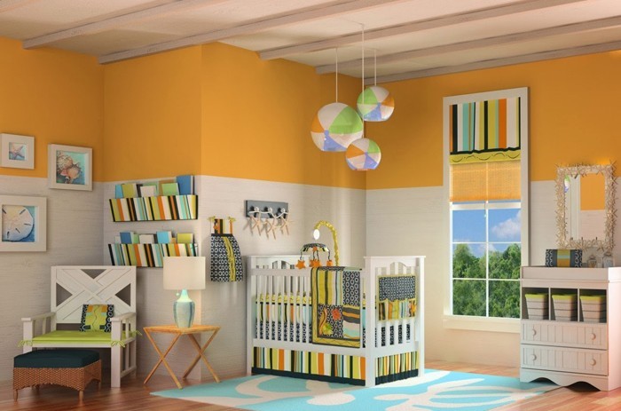habitación de bebé habitación de bebé habitación de bebé naranja