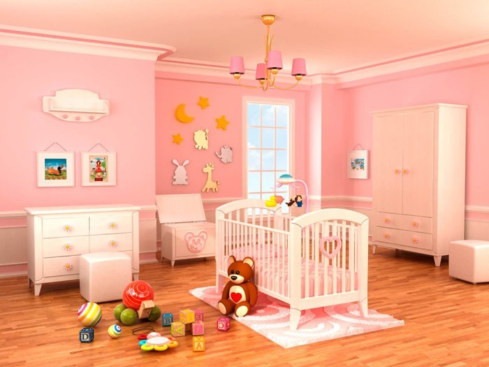 diseño de sala de bebé conjunto de sala de bebé parquet
