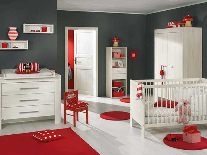 baby room design baby room set rojo gris