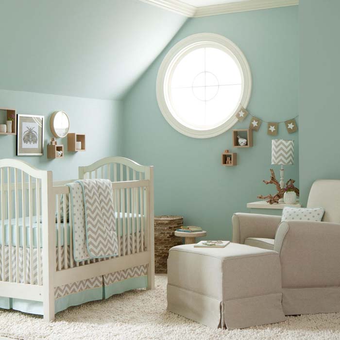 diseño de habitación de bebé habitación de bebé conjunto blanco verde