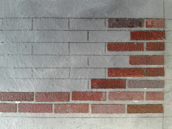 la decoración de la pared de la imitación de la pared de ladrillo sí mismo hace la pared de ladrillo falsa