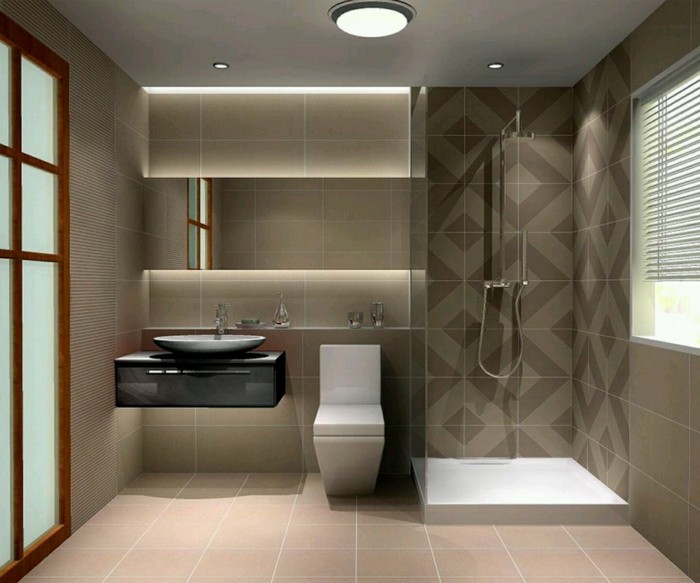 salle de bain décoration déco idées exemples d'ameublement beige