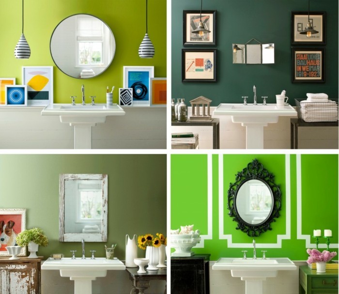 salle de bain idées de décoration idées aménagement vert