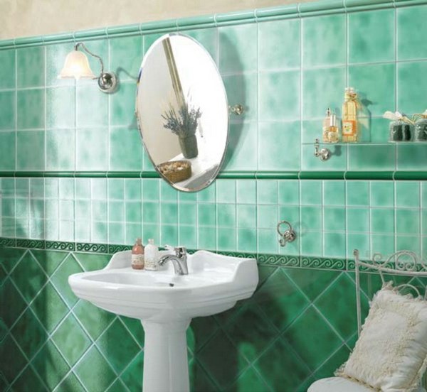 εικόνες ιδέες μπάνιου πράσινο φρέσκο ​​σχεδιασμό ράφια νεροχύτη