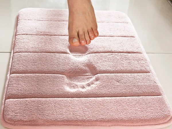 浴垫地垫粉红色浴室设置