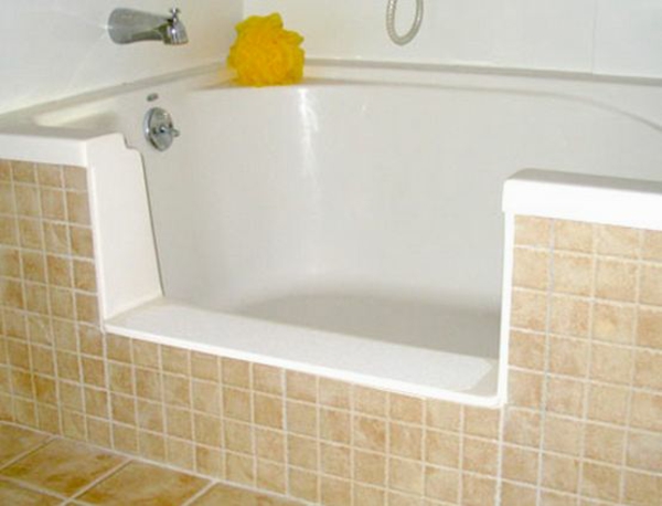 浴缸更衣浴缸开放浴室家具瓷砖