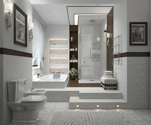 浴室设计图片想法间接照明wc