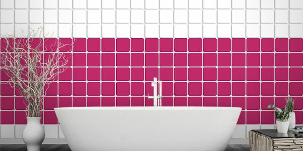 τα πλακάκια μπάνιου καλύπτουν αυτοκόλλητα