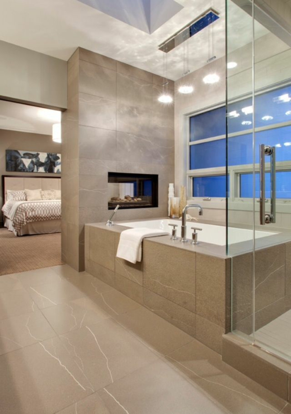 badeværelse ideer til indretning moderne vask brusebad