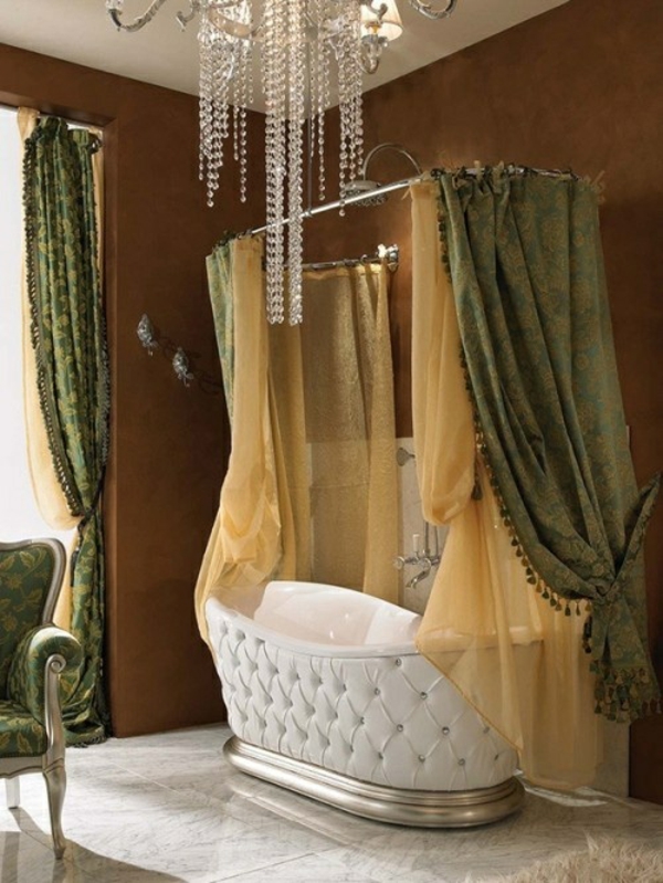 bathroom luxurious bathroom curtain freestanding bathtub