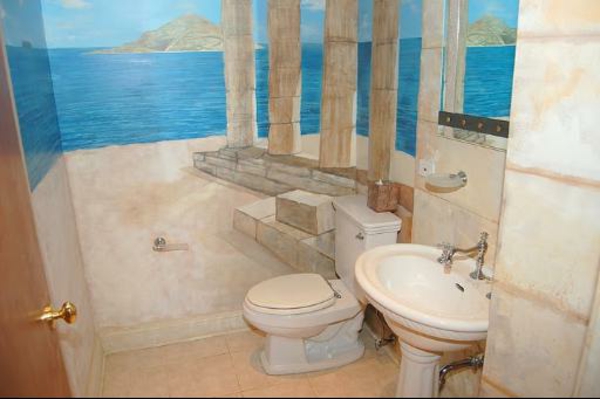 Vonios kambario dizaino vonios plytelės 3D sienų tapyba